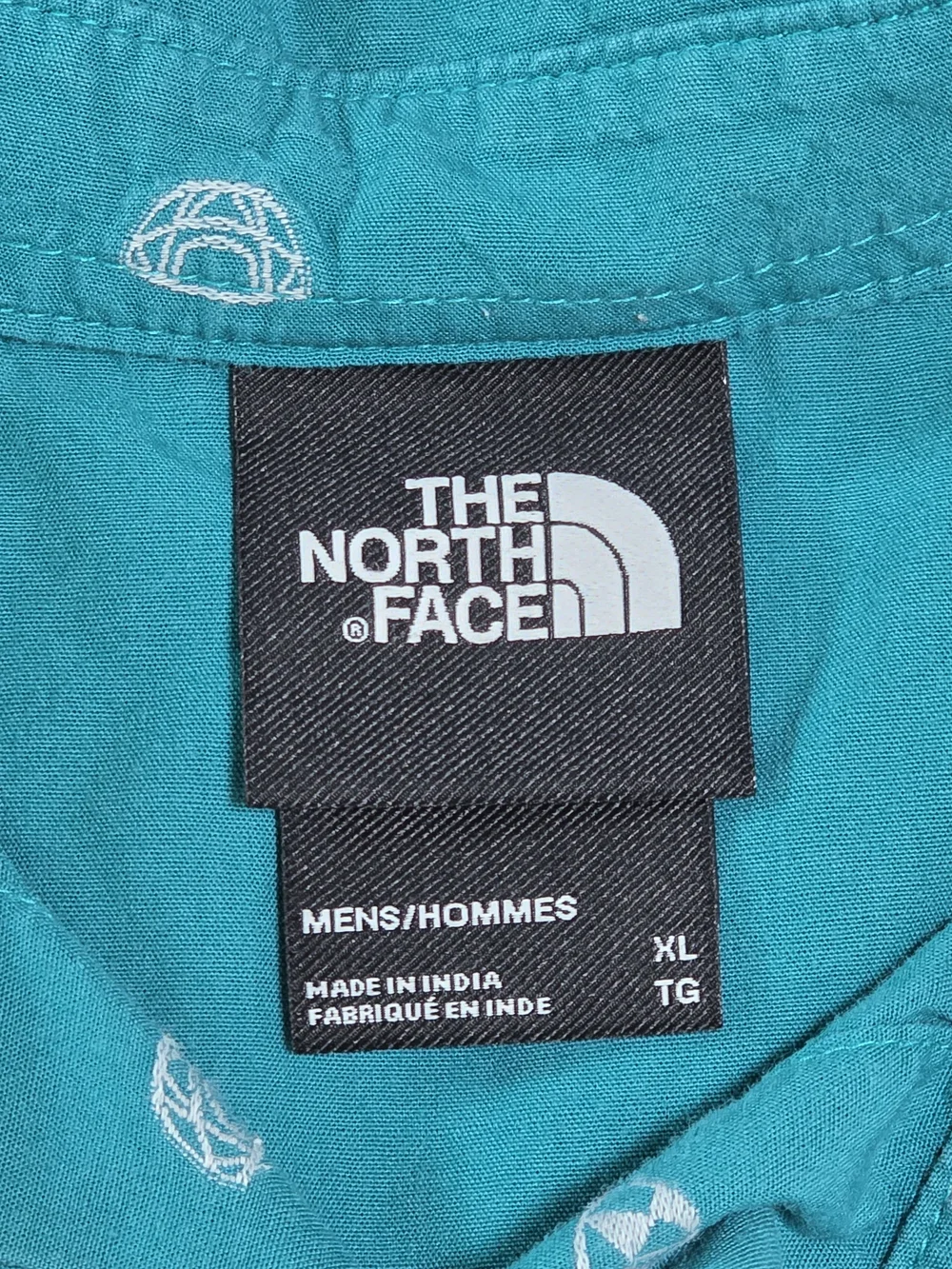 The North Facr Men's Baytrail Mini Tents AOP SS Button-down Shirt Sz XL